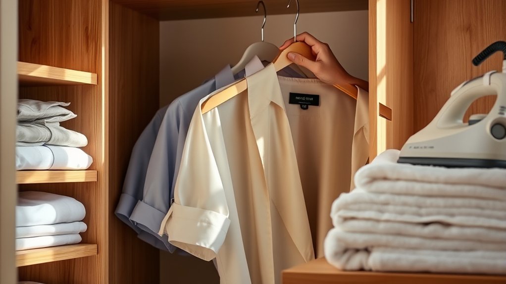 safe careful garment handling