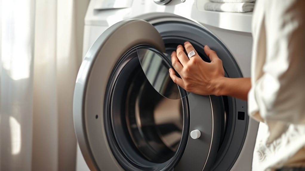 safeguard eyes while laundry
