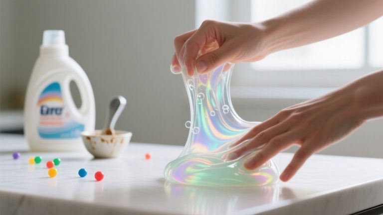 slime with laundry detergent
