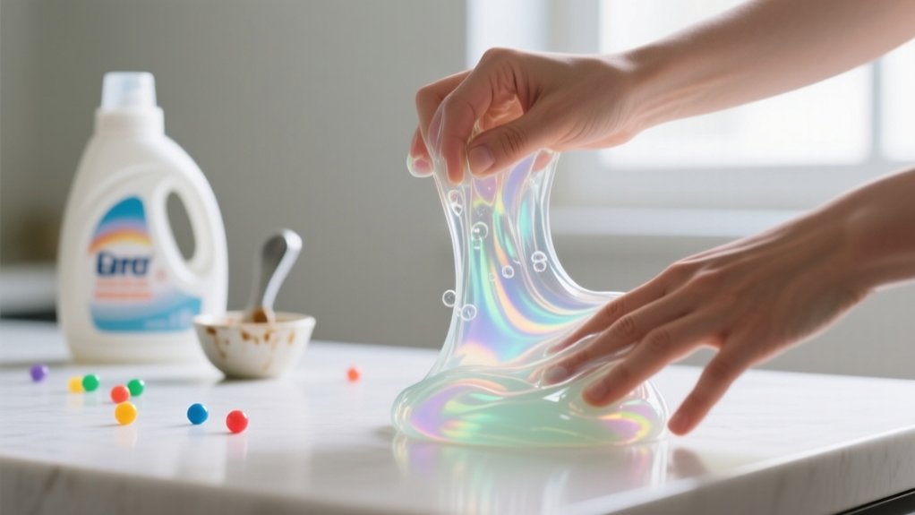 slime with laundry detergent