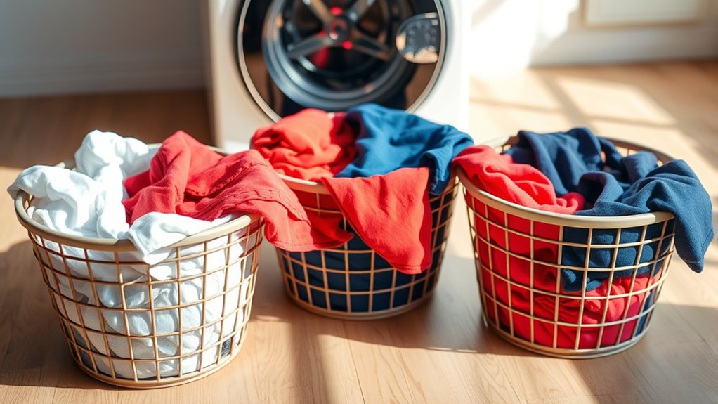 sort clothes by color