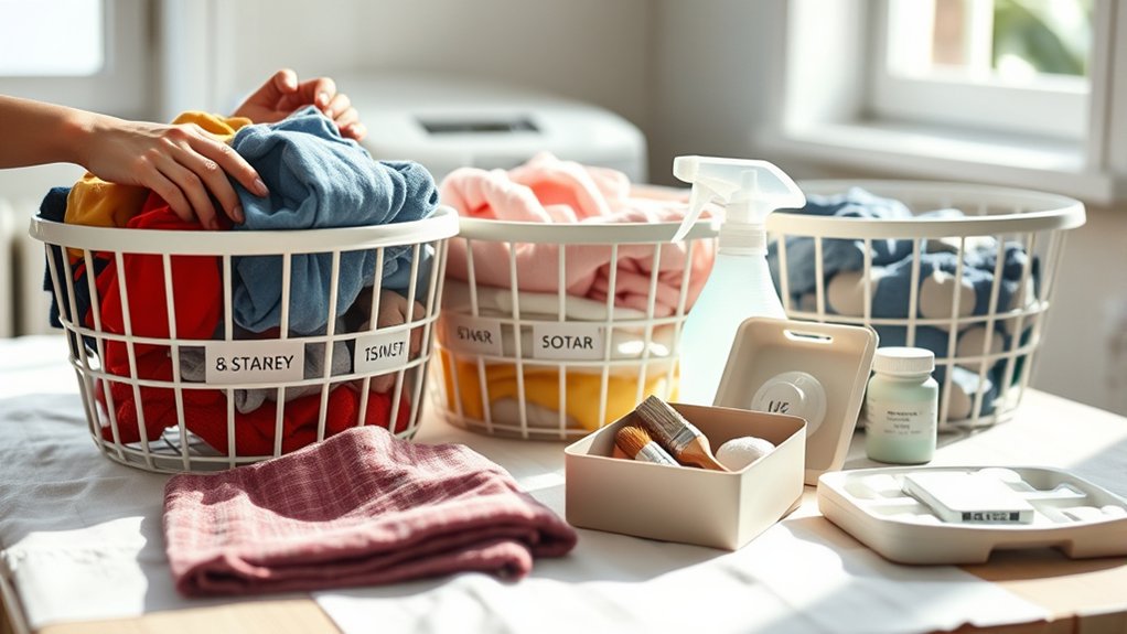 sorting and treating stains