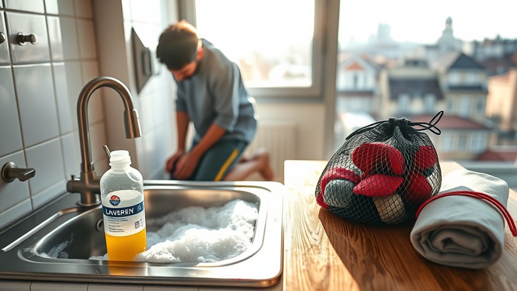 travel light wash clothes