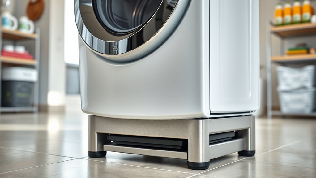 vibration reducing laundry pedestals