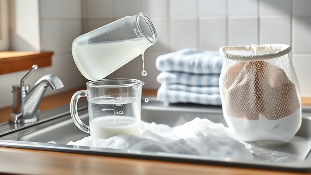 vinegar effectively cleans laundry