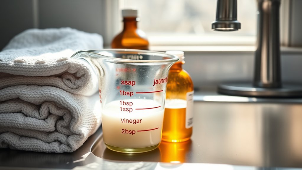 vinegar enhances laundry results