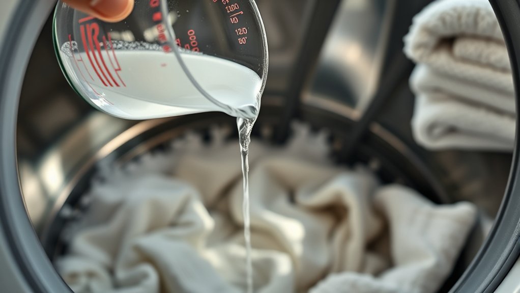 vinegar enhances laundry results