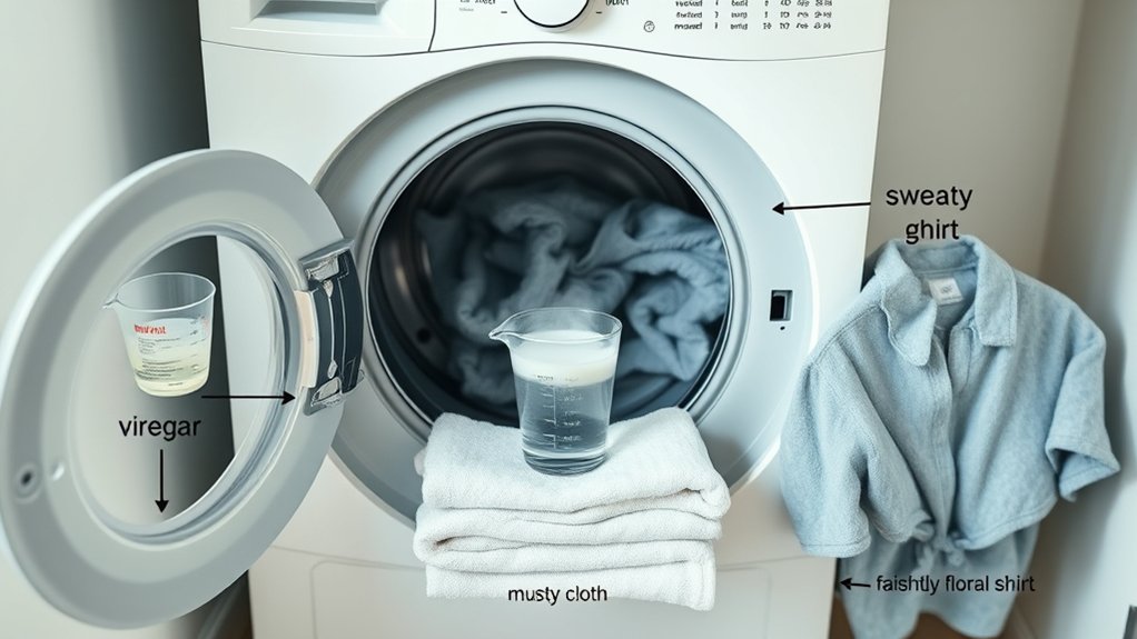 vinegar for laundry odors