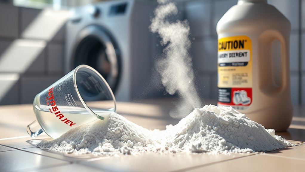 vinegar reduces detergent effectiveness