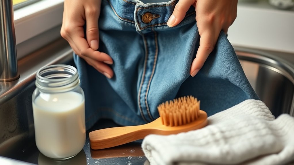 wash jeans inside out