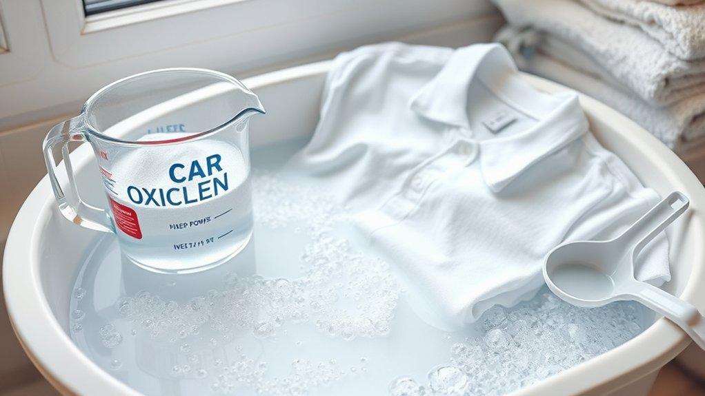 activate oxiclean then soak