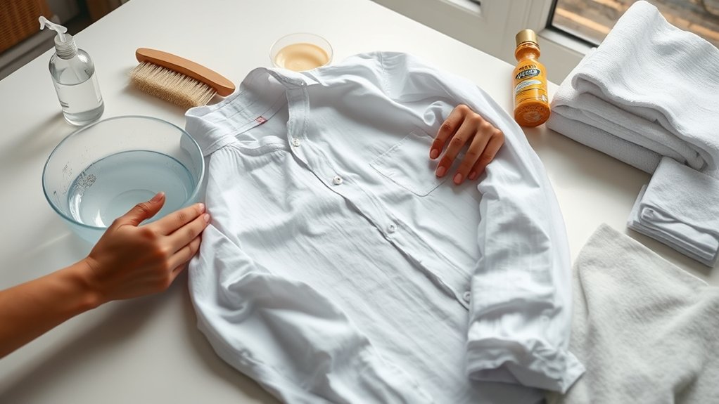 cold water stain prep