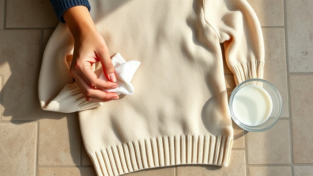 gentle stain removal for cashmere