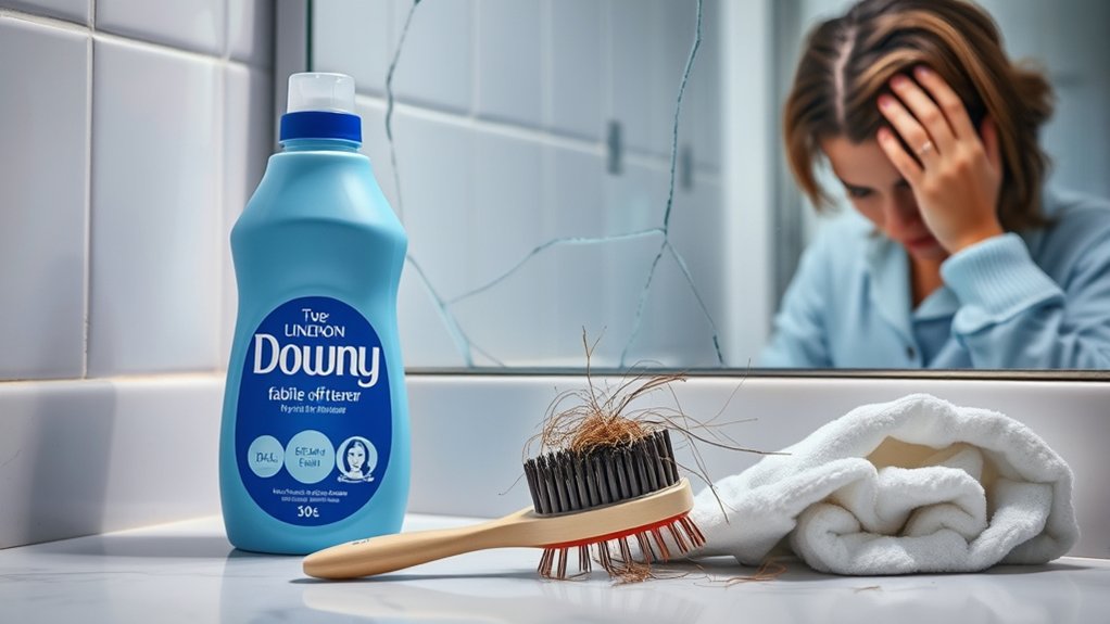 harmful residues affect hair