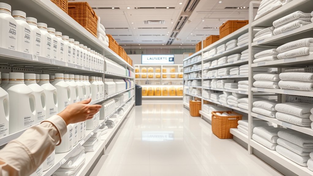in store laundress detergent shopping