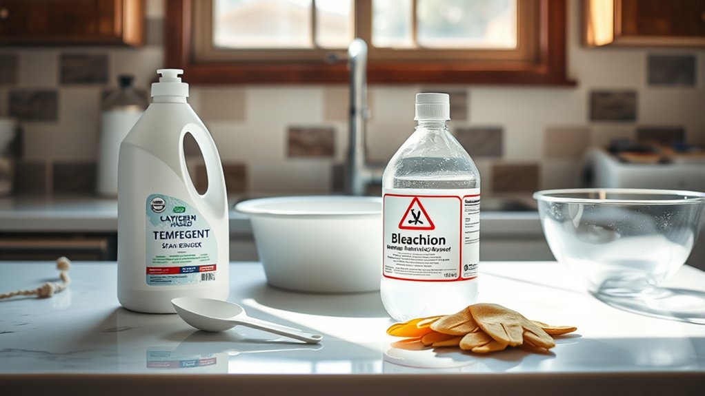never mix cleaning chemicals