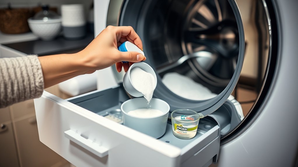 use correct detergent compartment
