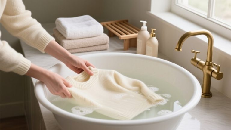 wash cashmere with care