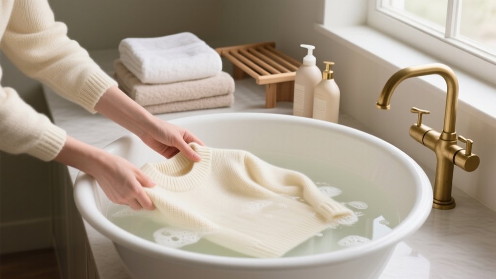 wash cashmere with care